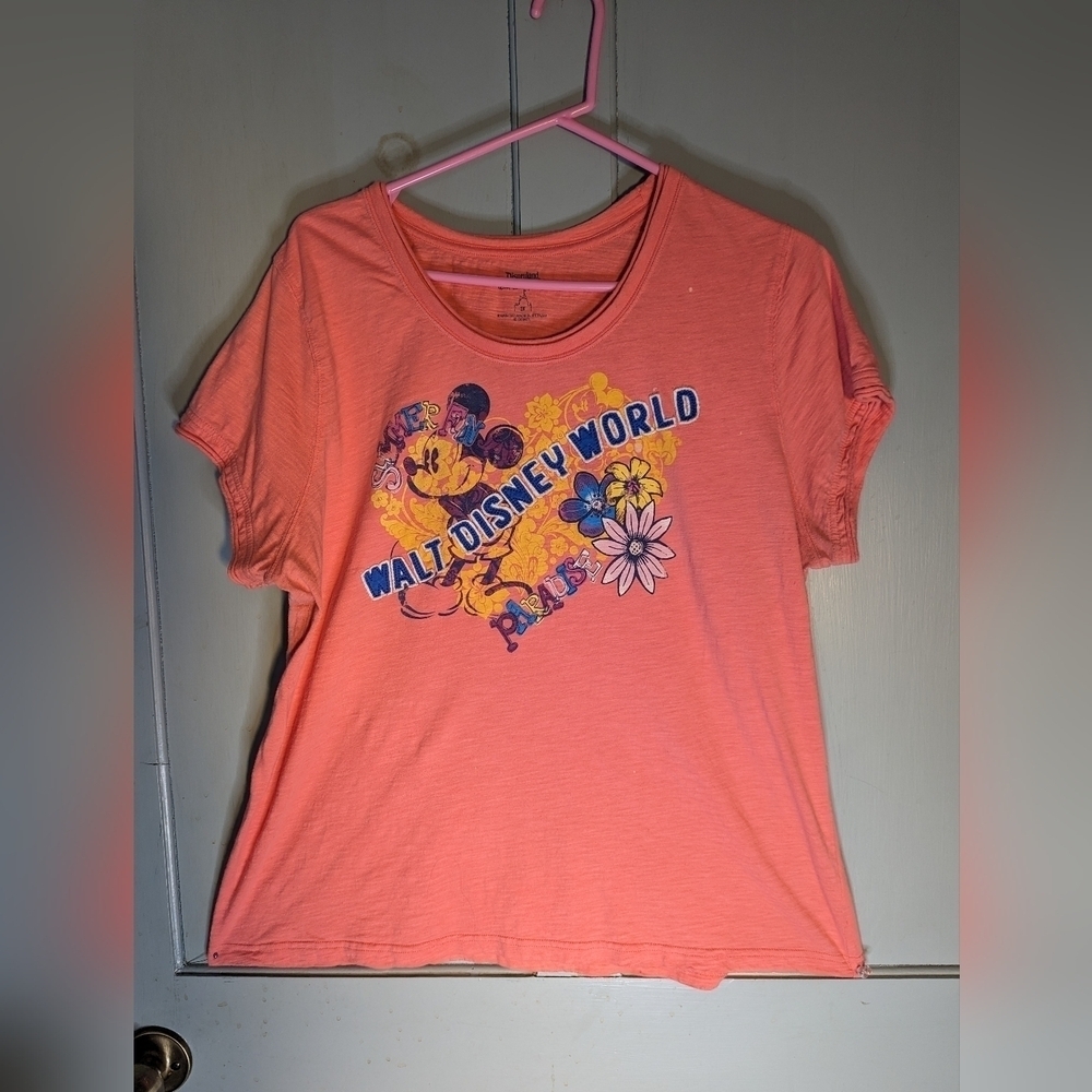 🍊 Walt Disney World Disneyland Resort 2X peach summer fun paradise t-shirt 3D